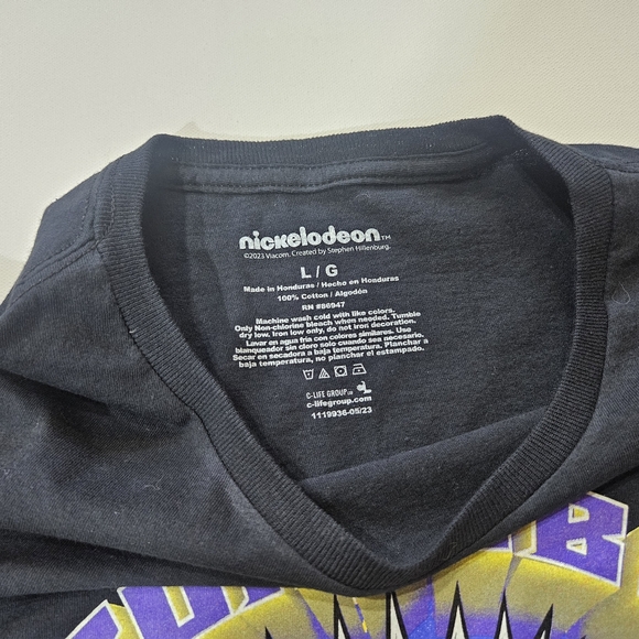 Nickelodeon SpongeBob SquarePants T-shirt Mens Large Black Yellow Gold Graphic - Picture 5 of 5